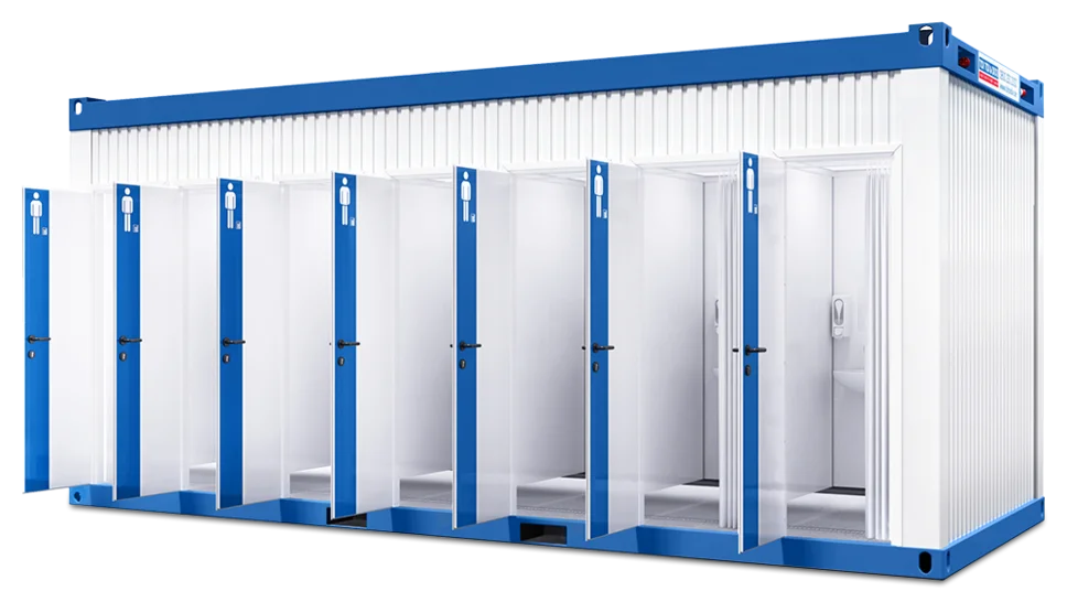 Außenansicht Dusch-Container