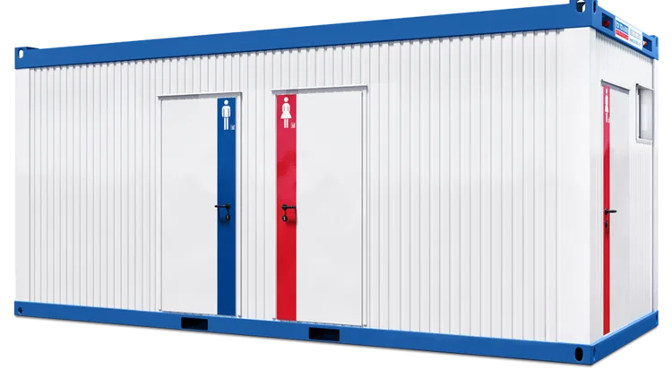 Außenansicht WC-Container
