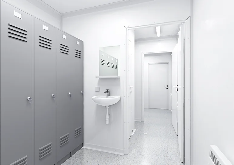 Innenansicht Sanitärcontainer