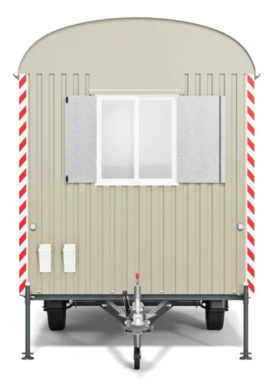 Außenansicht Bauwagen