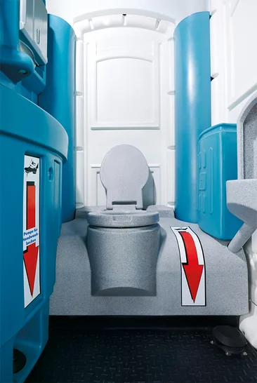Innenansicht Toilettenkabine TOI FLUSH
