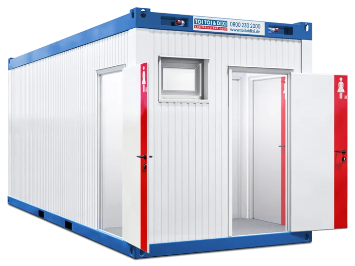Außenansicht WC-Container