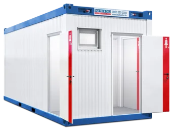 Außenansicht WC-Container