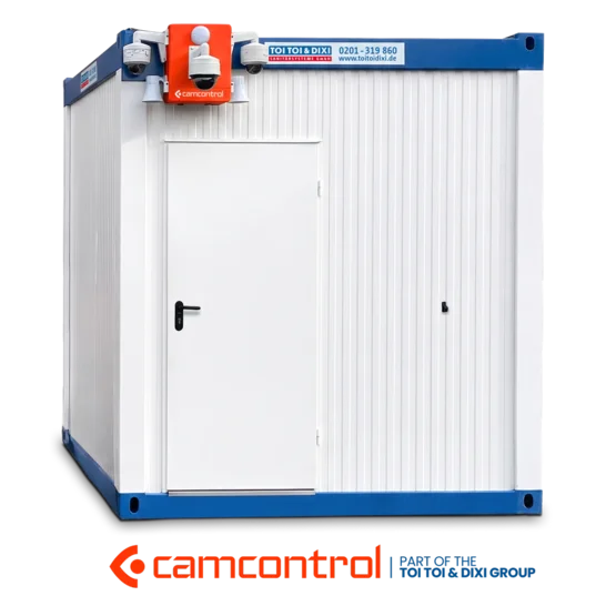 Video Controlbox an einem Container