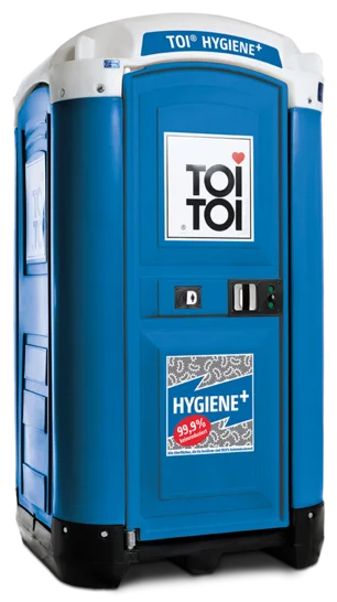 Außenansicht Toilettenkabine TOI HYGIENE+