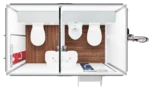 Grundriss WC-Trailer