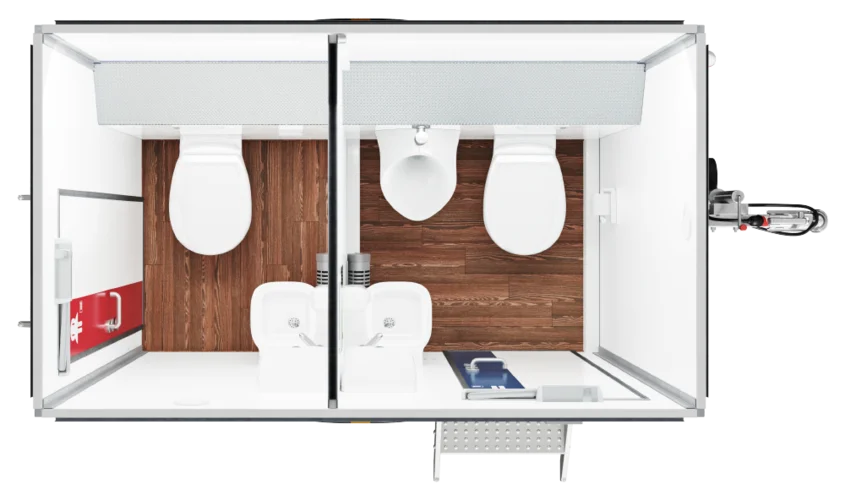 Grundriss WC-Trailer