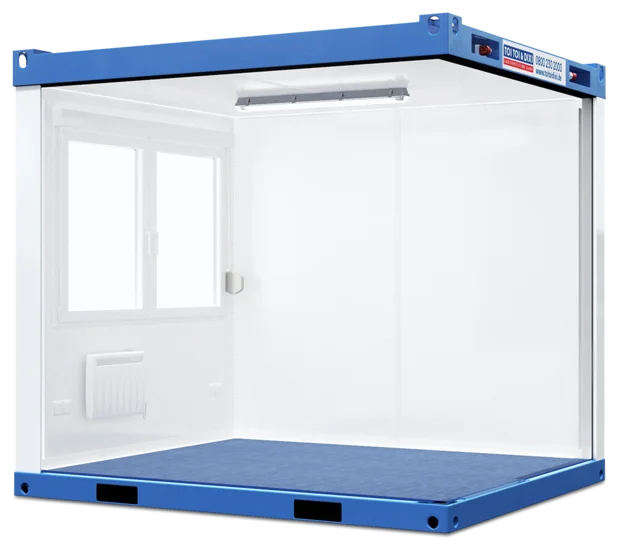 Raumcontainer von Außen (mit offenen Wänden)