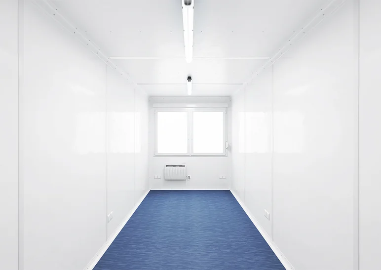 Raumcontainer von Innen (leer)