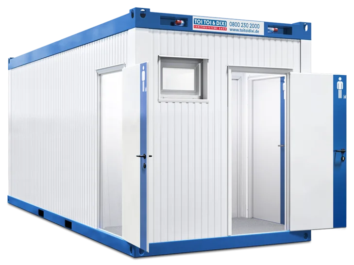 Außenansicht Dusch-Container
