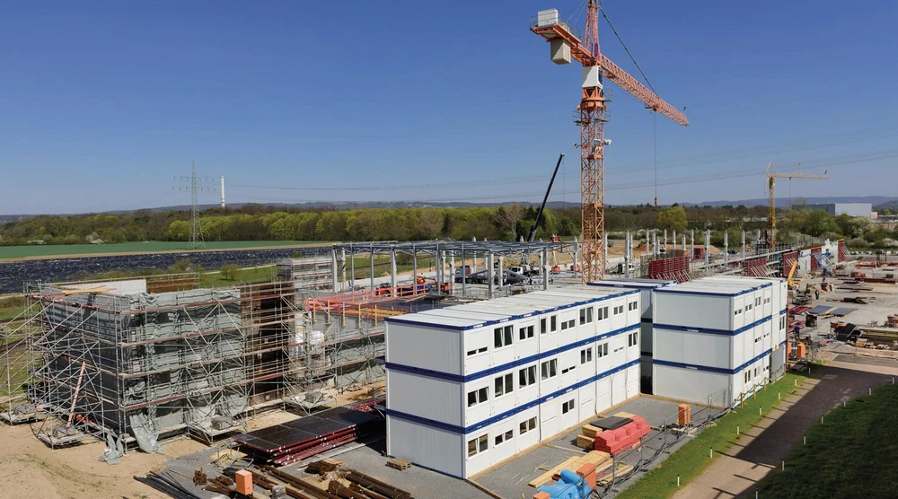 Containeranlage: Baustelle