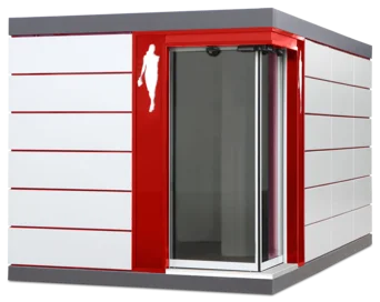 Außenansicht Premium-WC-Container Damen
