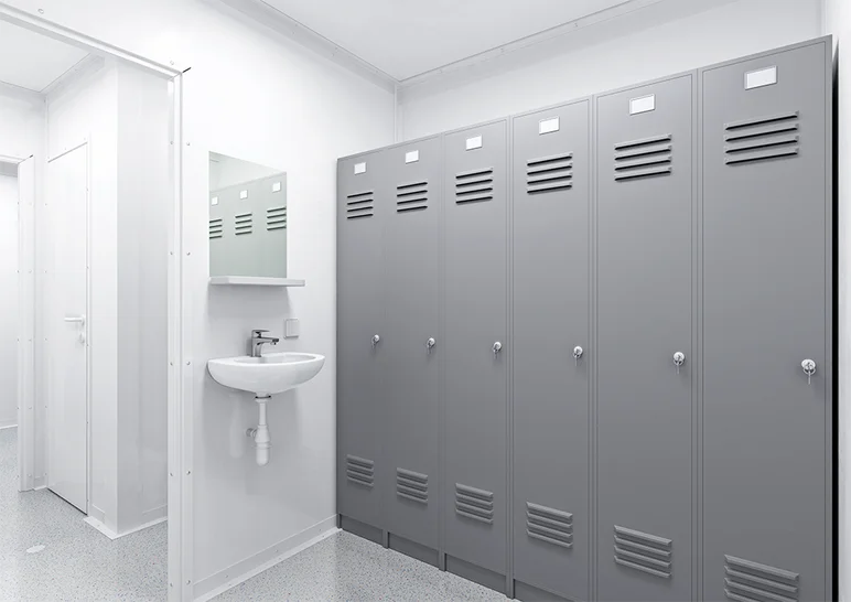 Innenansicht Sanitärcontainer