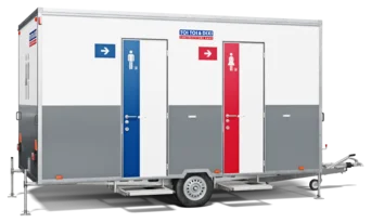 Außenansicht WC-Trailer