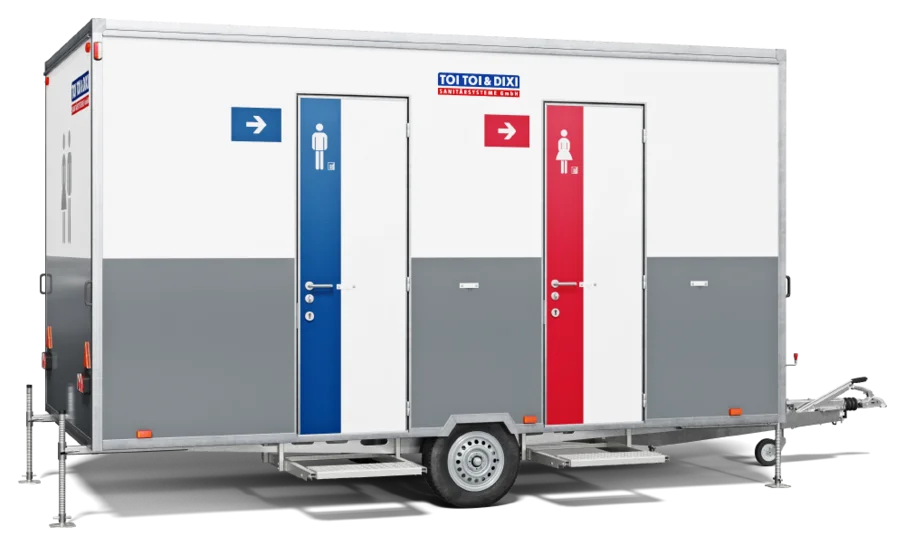 Außenansicht WC-Trailer