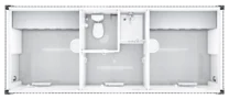 Grundriss Sanitärcontainer