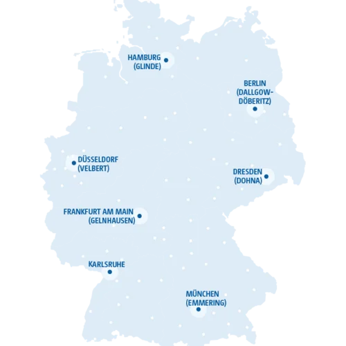 Unsere Standorte in ganz Deutschland