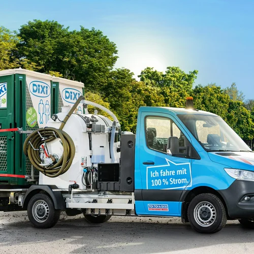 E-Fahrzeug mit DIXI GREEN beladen