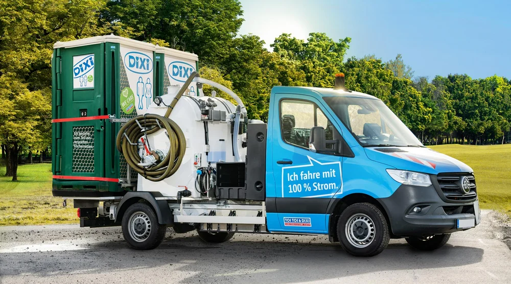 E-Fahrzeug mit DIXI GREEN beladen