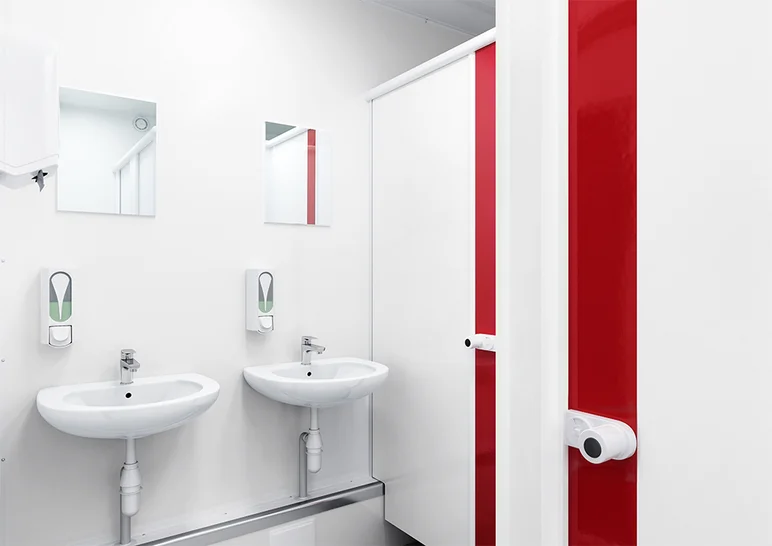 Innenansicht WC-Container