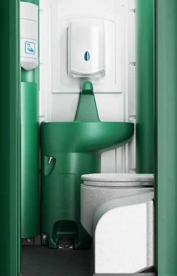 Innenansicht Toilettenkabine TOI GREEN