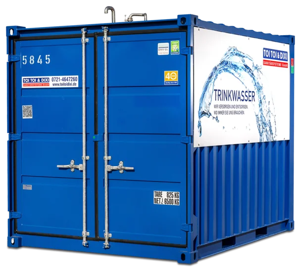 Trinkwassertank von Außen