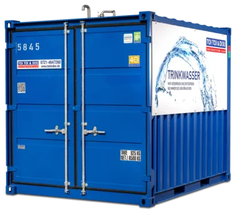 Trinkwassertank von Außen