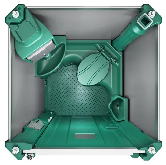 Innenansicht DIXI Klo von oben - DIXI GREEN