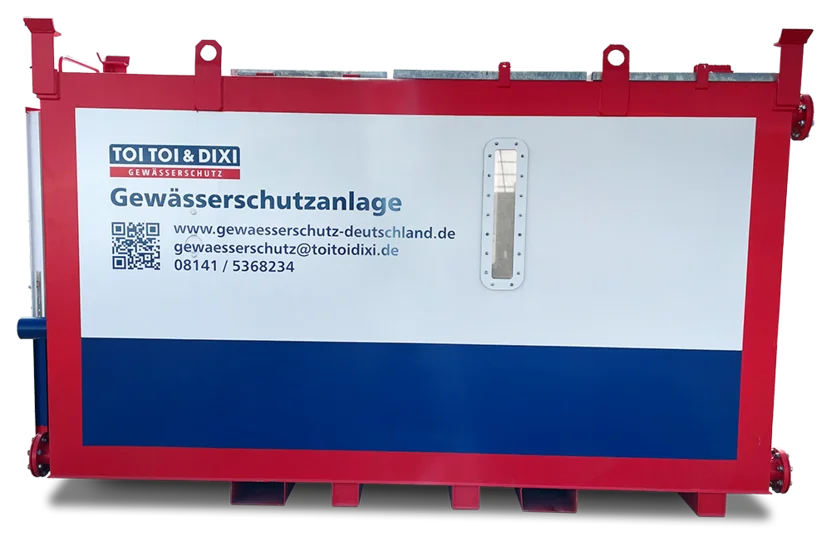 Außenansicht einer Gewässerschutzanlage