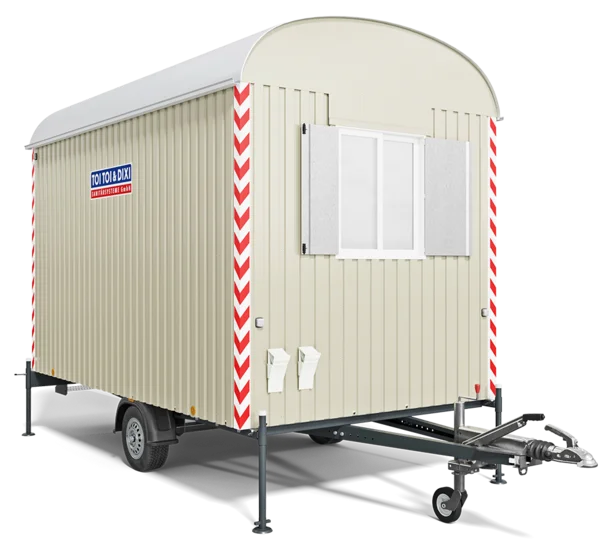 Außenansicht Bauwagen