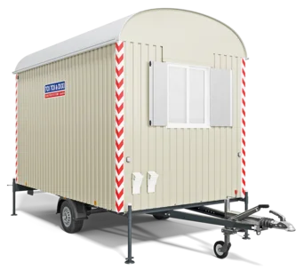 Außenansicht Bauwagen