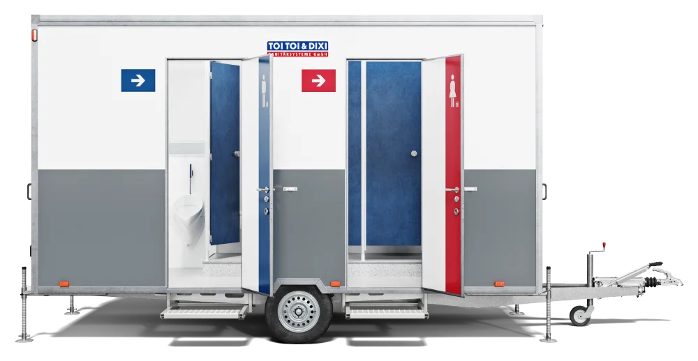 Außenansicht WC-Trailer