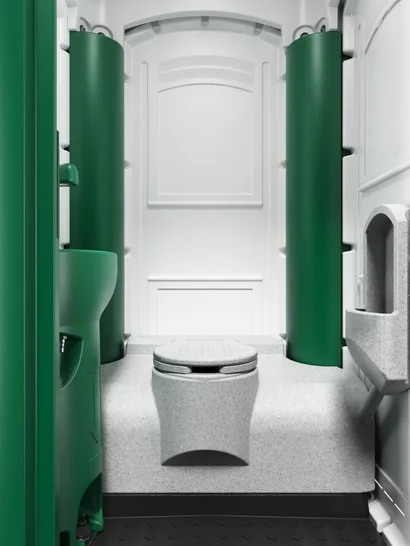 Innenansicht Toilettenkabine TOI GREEN