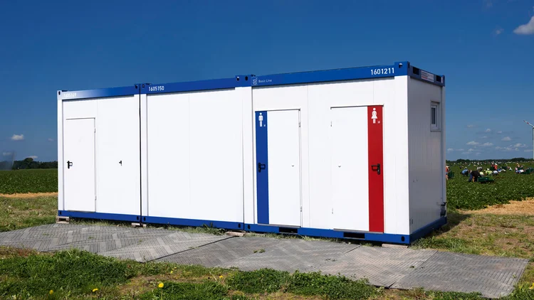 Landwirtschaft: TTD-Sanitärcontainer im Einsatz