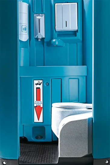 Innenansicht Toilettenkabine TOI WATER