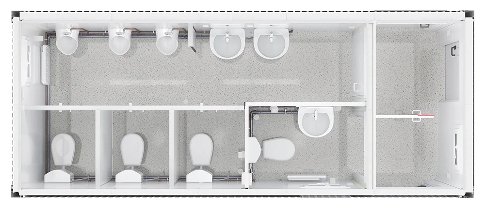 Grundriss WC-Container