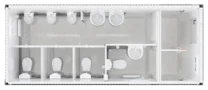 Grundriss WC-Container