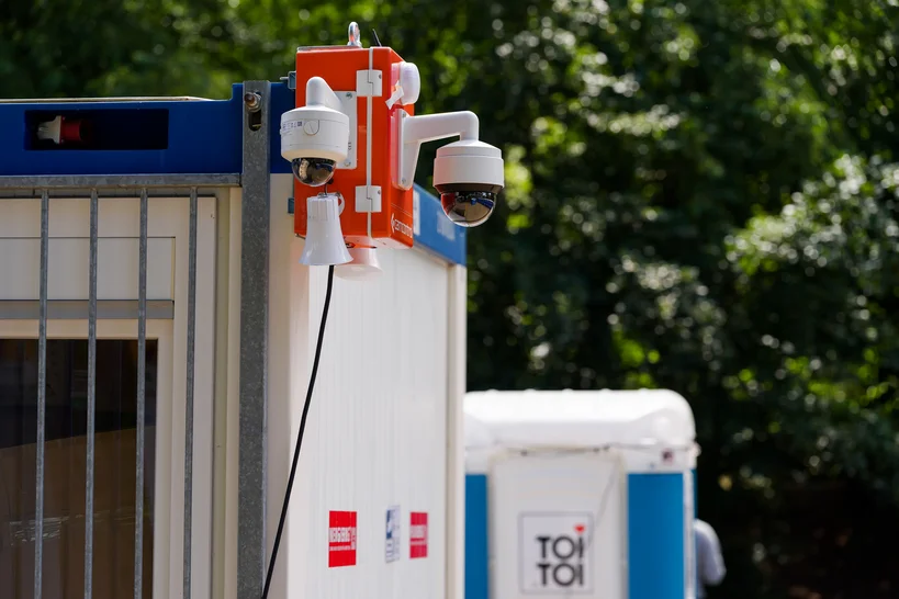 Controlbox an einem Container