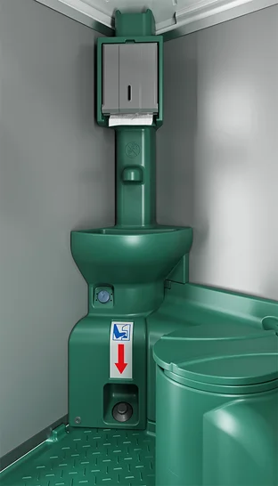 Innenansicht DIXI Klo - DIXI GREEN