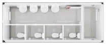 Grundriss WC-Container