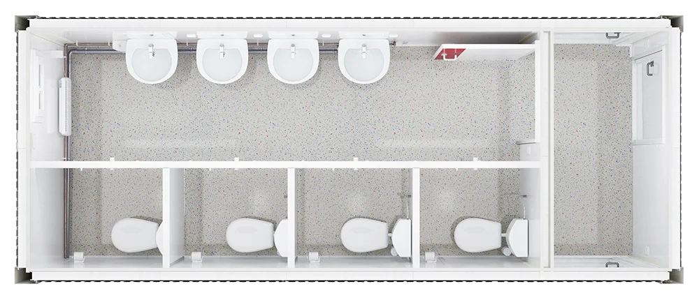 Grundriss WC-Container