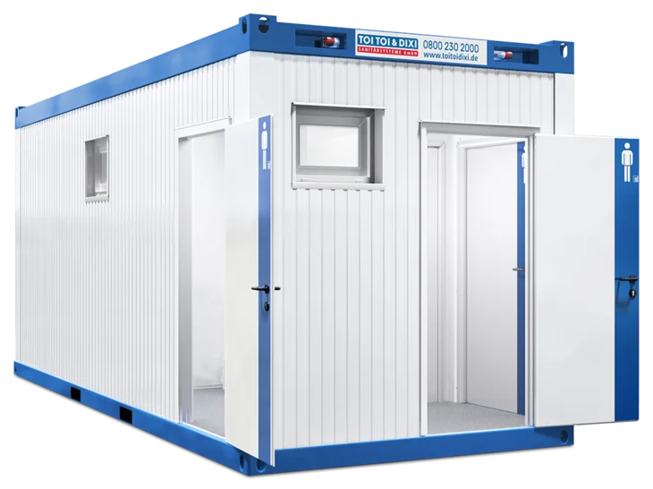 Außenansicht WC-Dusch-Container