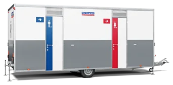 Außenansicht WC-Trailer