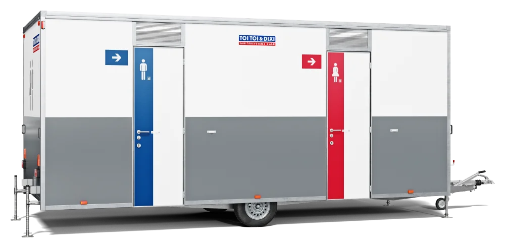 Außenansicht WC-Trailer