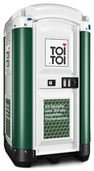 Außenansicht Toilettenkabine TOI GREEN