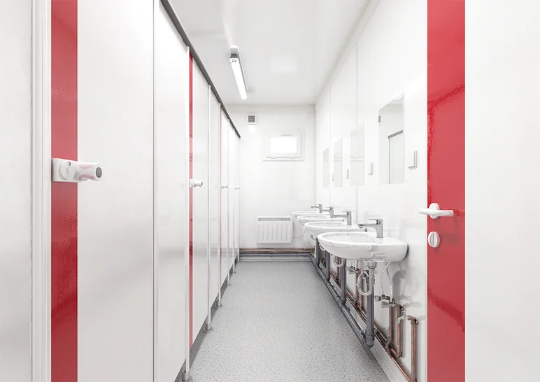 Innenansicht WC-Container