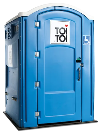 Außenansicht Toilettenkabine TOI Cap