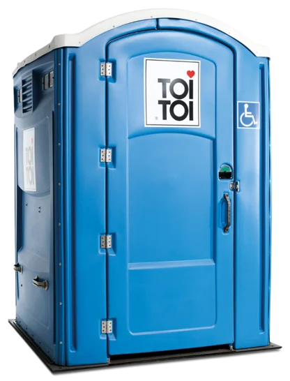 Außenansicht Toilettenkabine TOI Cap