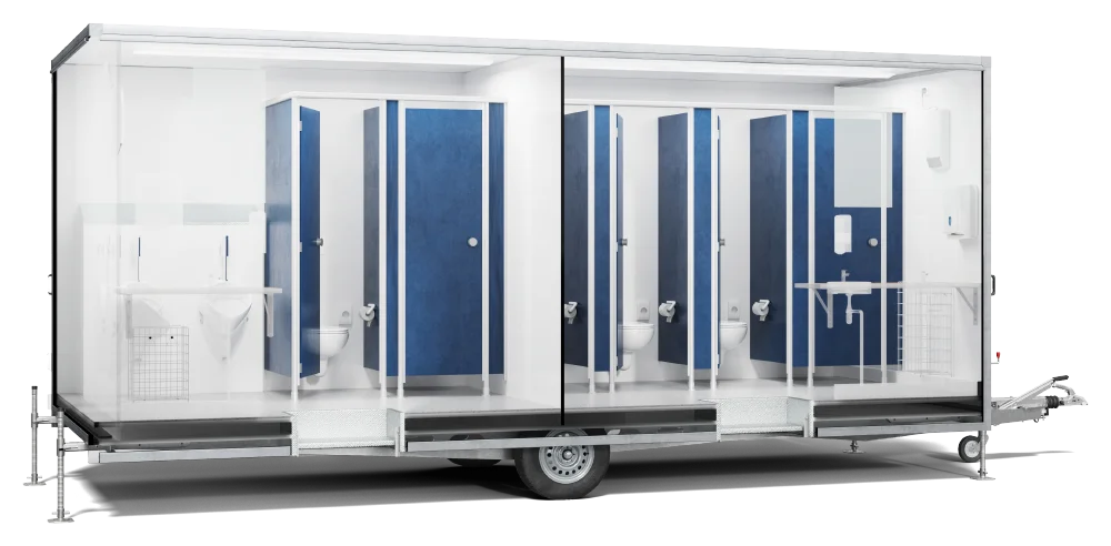 Innenansicht WC-Trailer