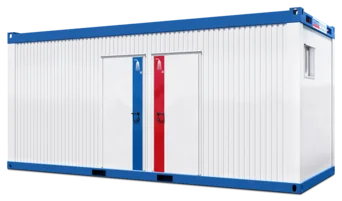 Außenansicht Dusch-Container